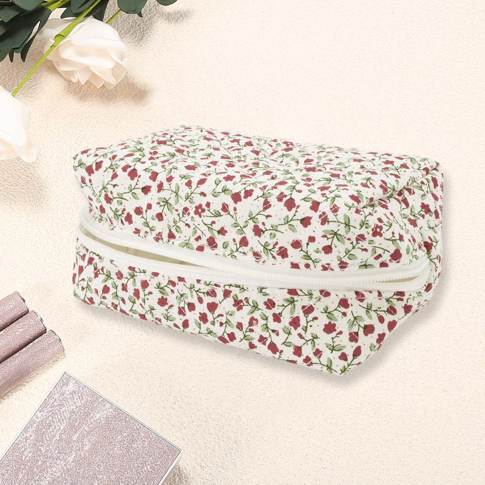Women Portable Little Flower Pattern Makeup Bag 1 Pc - Image 18