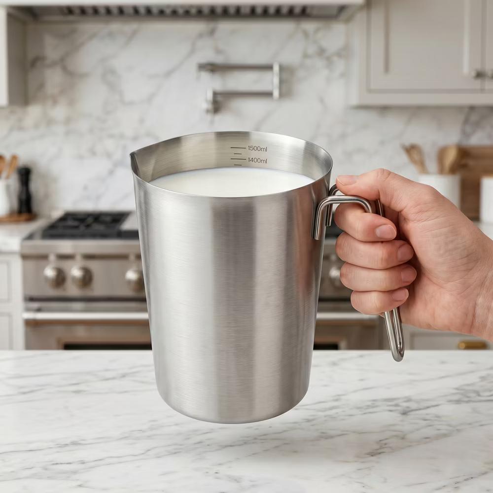 Measuring Cup, Liquid Stainless Steel Measuring Cup for Kitchen Use, Ideal for Measuring Ingredients Precisely - Image 20