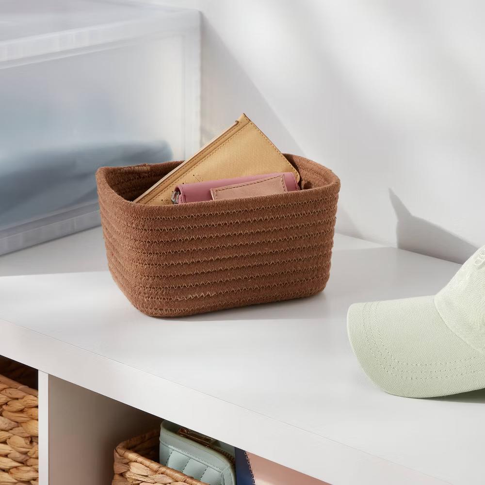 Small Coiled Rope Basket - Image 2
