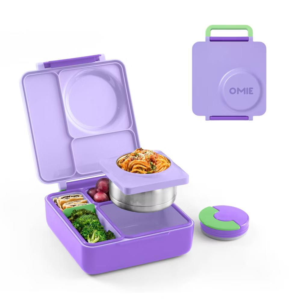 OMIEBox Insulated Bento Lunch Box with Leakproof Thermos Food Jar 3 Compartments - Image 36