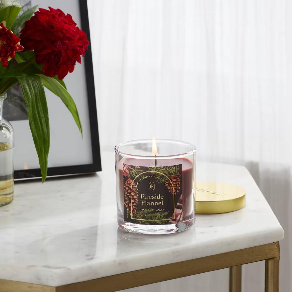 2 Wick Glass Jar Candle with Lid 15.1oz - Image 57
