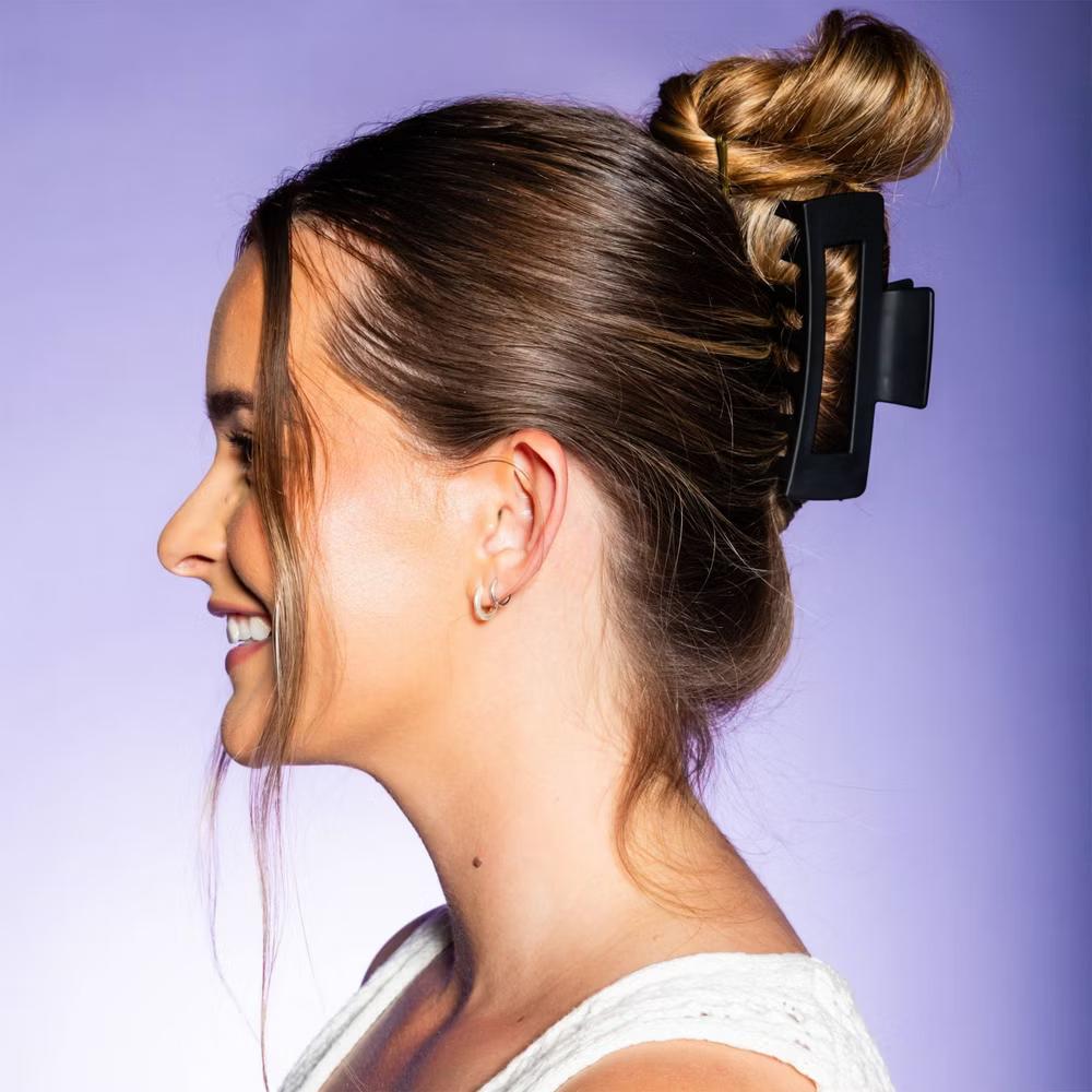 Locked In Claw Clips for Thick Hair - Black/Tort - 2ct - Image 7
