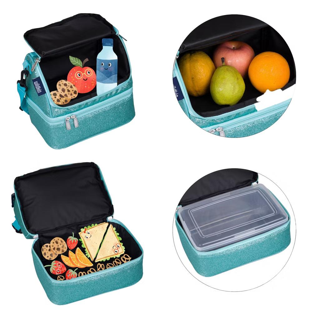 Wildkin Solid Two Compartment Kids Lunch Bag - Image 8