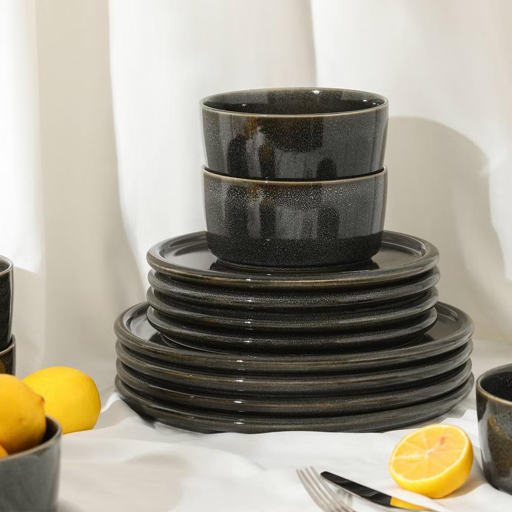 24pc Eden Stoneware Dinnerware Set - Image 13