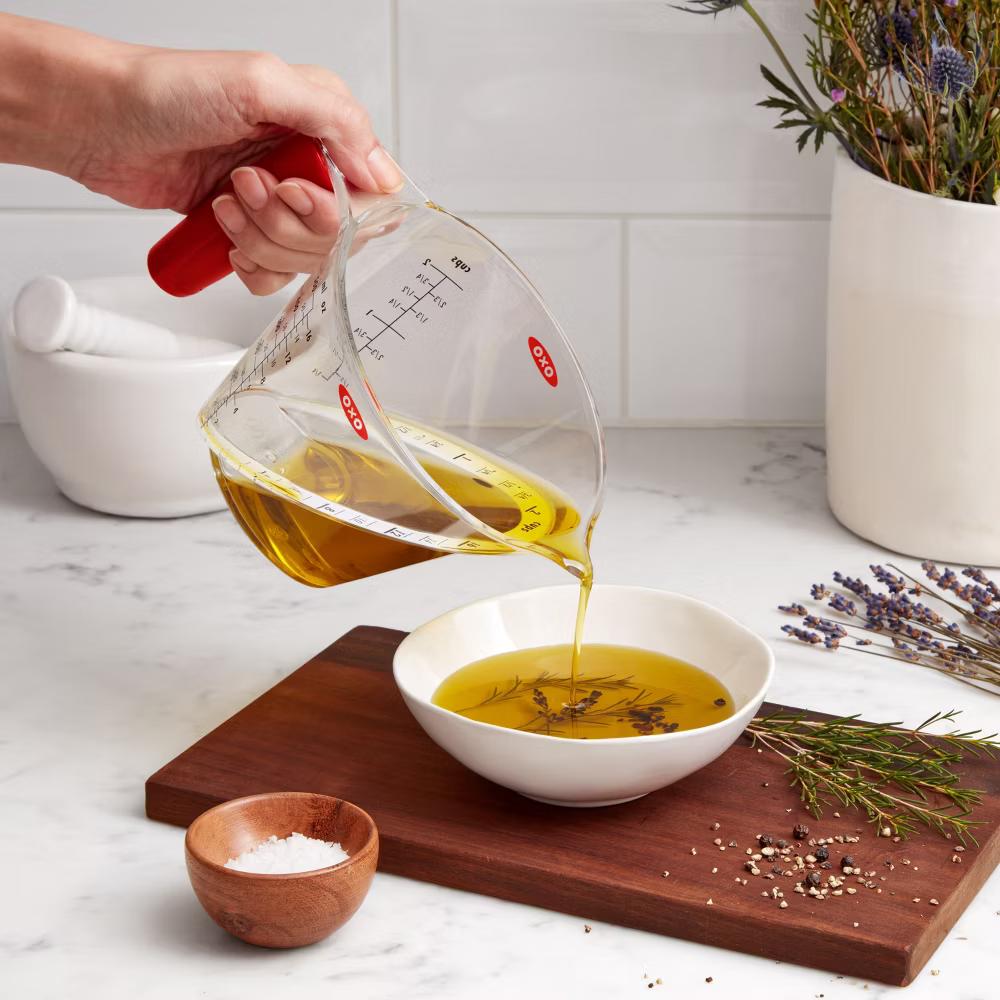 2 Cup Angled Measuring Cup: Clear Plastic, Dishwasher-Safe, Lifetime Warranty, 7" Width, 4.1" Height - Image 6