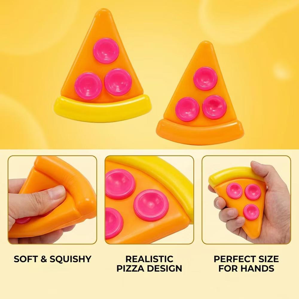Link Pizza Squishy, Slow Rise Sensory Fidget Toy (2PK) - Image 3
