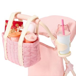 8" Baby Doll Izzy and Stroller Set with Travel Bag and Accessories for 18" Dolls