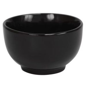 Home Basics 5.5 in Ceramic Cereal Bowl Black