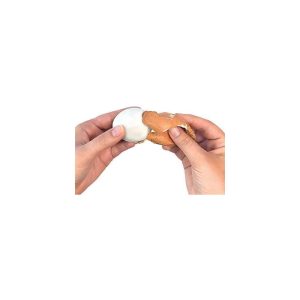 The Negg Hard Boiled Egg Peeler – Easy No-Mess Egg Shell Remover for Hard Boiled Eggs, Quick & Convenient Kitchen Gadget, Egg Peeling Tool, Black