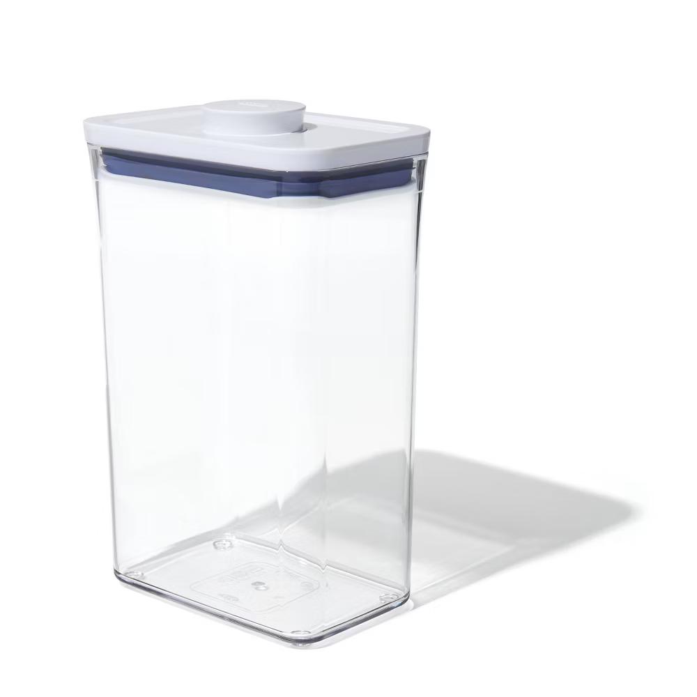 POP 2.7qt Plastic Rectangle Airtight Food Storage Container White - Image 5