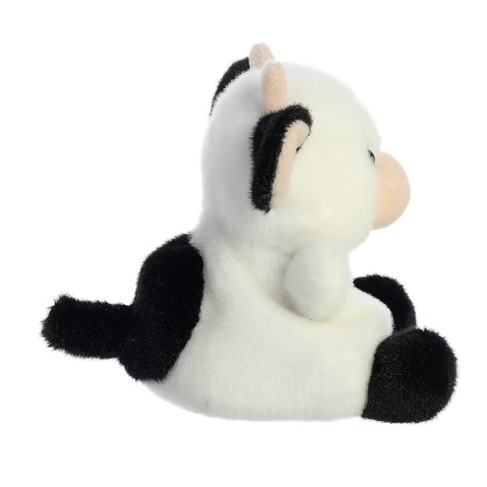 Mini Sweetie Cow Palm Pals Adorable Stuffed Animal White 4.5" - Image 2