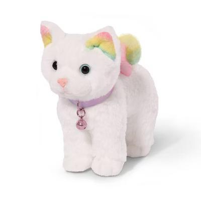 Posable Turkish Angora Cat Plush 6" Pet Rainbow Kitten - Image 4