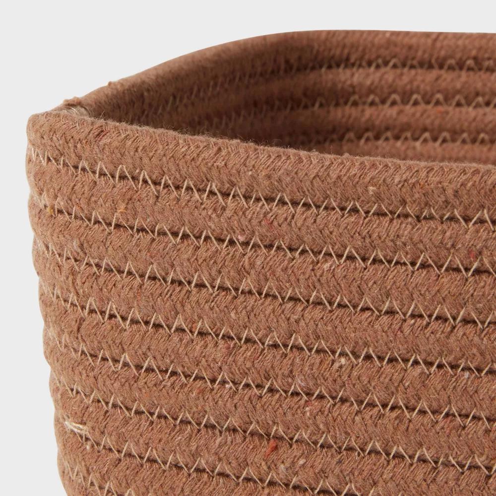 Small Coiled Rope Basket - Image 3