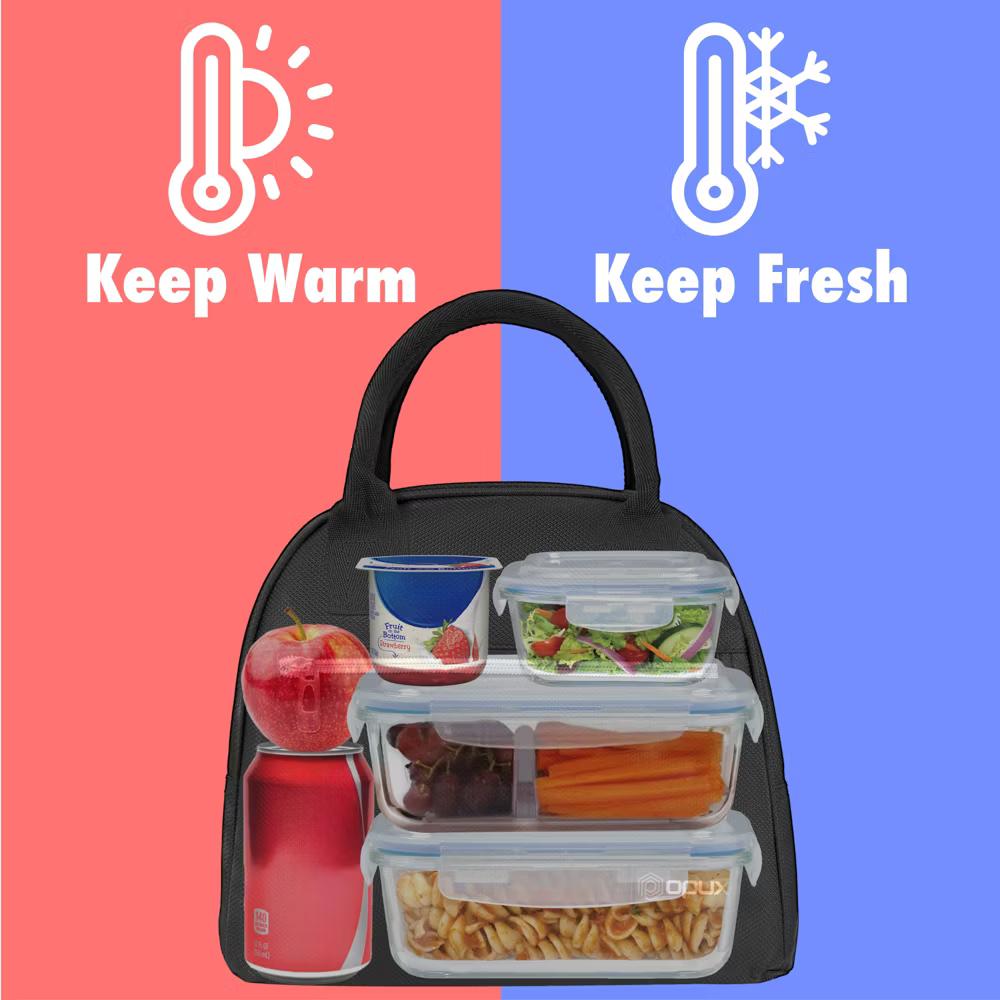 Insulated Lunch Box Women, Cooler Bag Tote Girls Kids Teen Adult, Soft Reusable Thermal Meal Prep Purse - Image 8