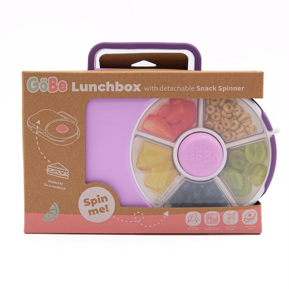 GoBe Kids' 2-in-1 Bento Style Lunchbox with Small Snack Spinner Flip - Image 4