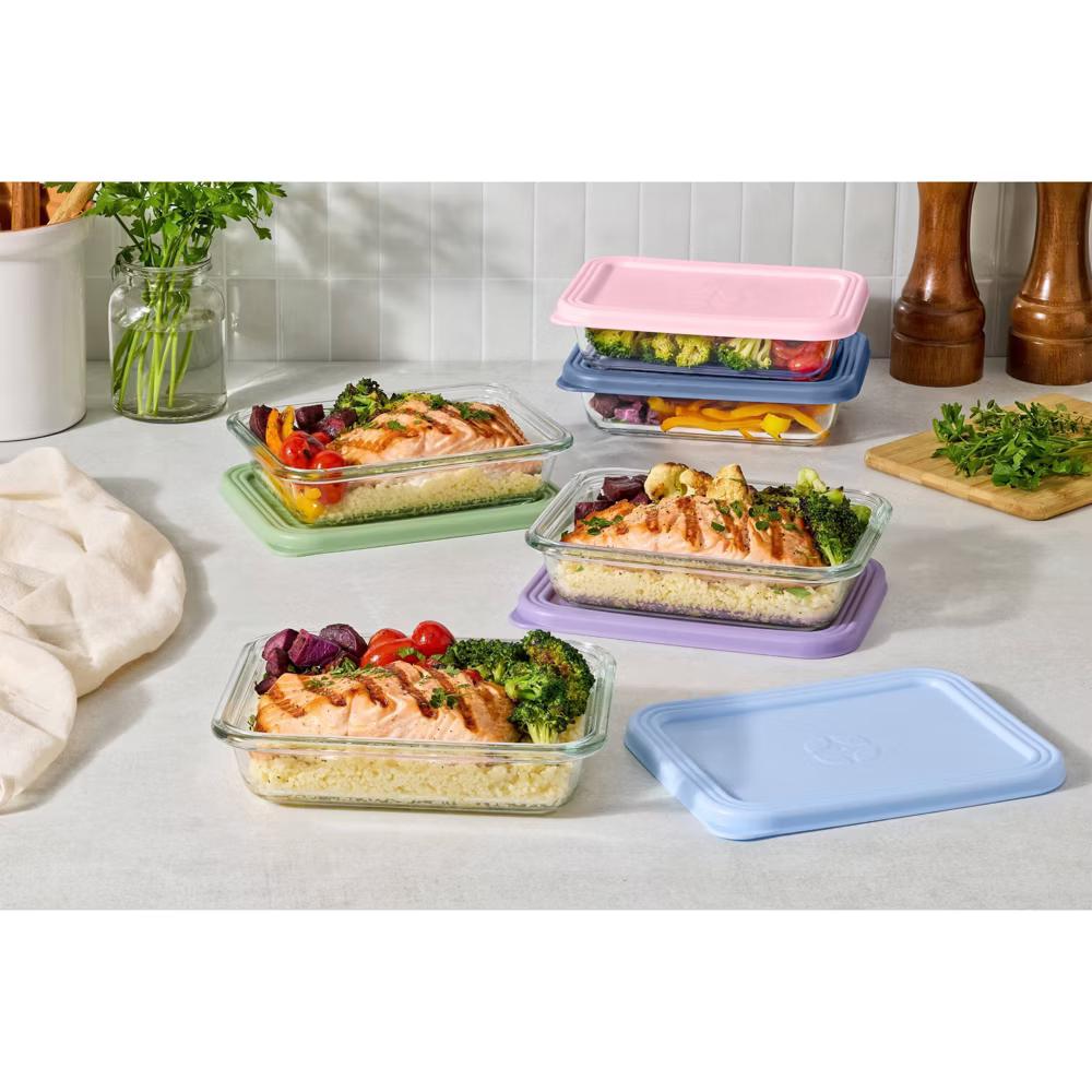 Everyday 10pc 3c Glass Meal Prep Food Storage Container Set - Image 9