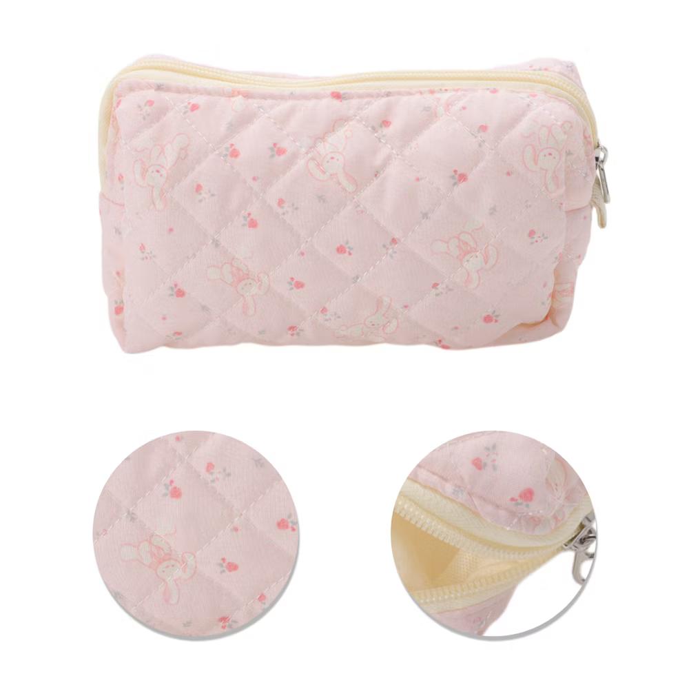 Long-Eared Rabbit Makeup Bag Pink 1 Pc - Image 2