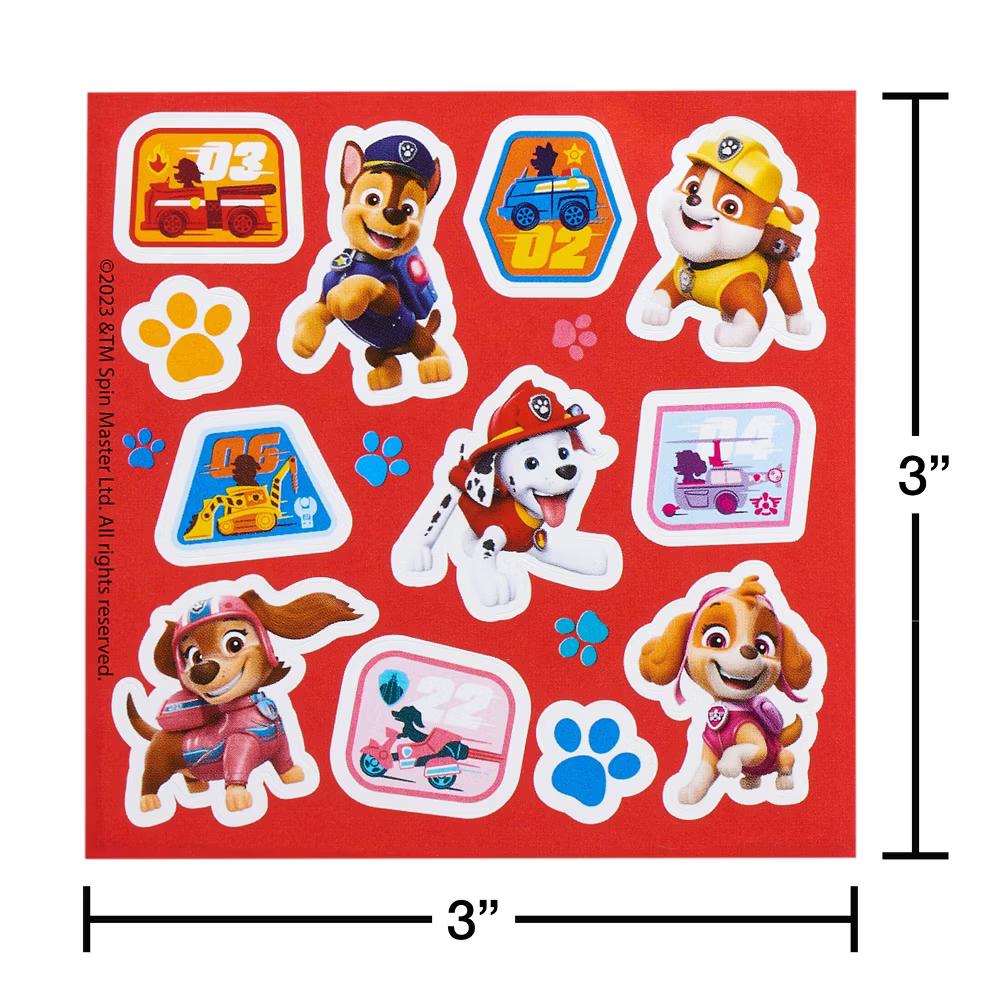 Nickelodeon Paw Patrol Mini Sticker Book for Kids/Chase/Marshall/Rubble and Skye 102ct - 10 Sheets - Image 4