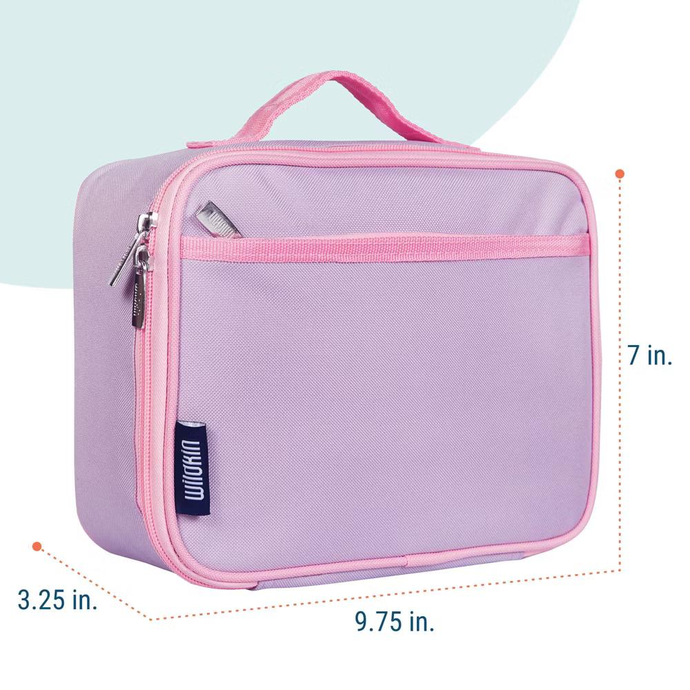 Wildkin Kids Insulated Lunch Box in Solid Colors – Durable and Reusable for School & Travel - Image 45