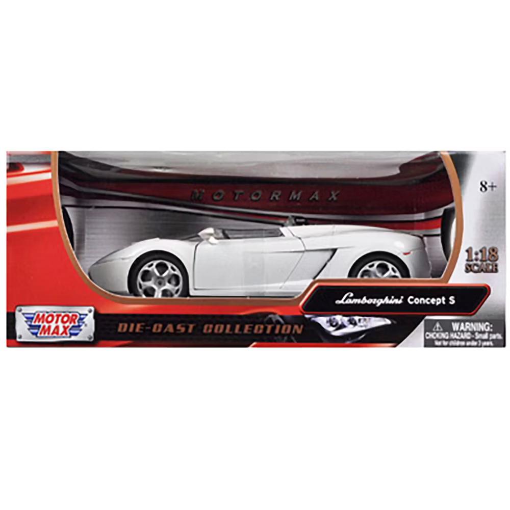 Lamborghini Concept S Pearl White 1/18 Diecast Car Model - Image 3