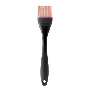 Silicone Basting Brush: Black Cooking & Pastry Tool, Dishwasher-Safe, 10.7" Length, Silicone Bristles