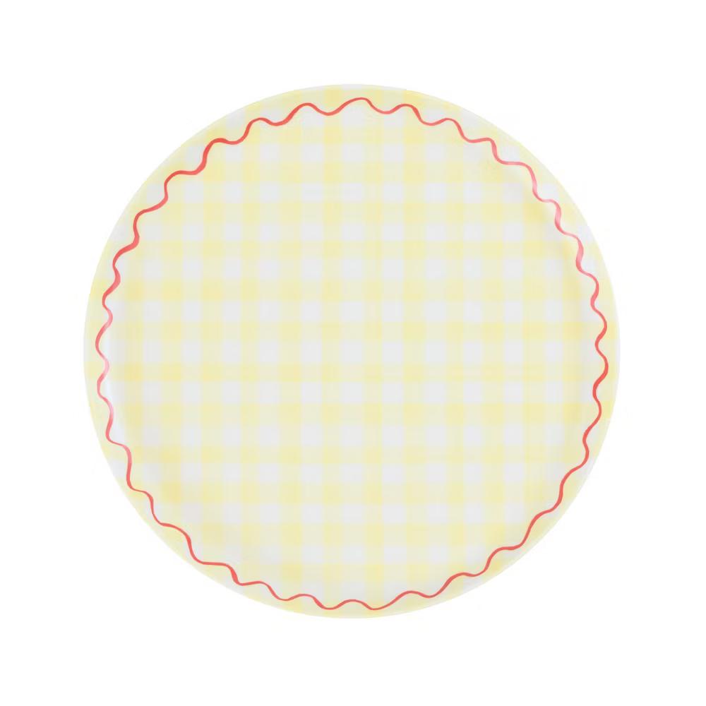 Meri Meri Gingham Reusable Small Plates (Pack of 6) - Image 6