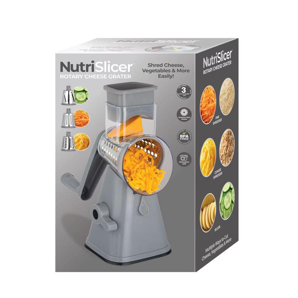 NutriSlicer Vegetable Slicer Cheese Grater Potato Slicer Salad Chopper with Suction Base - Image 14