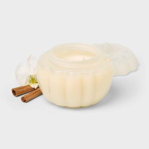 2 Wick Medium Glass Fall Pumpkin Vanilla Jar Candle