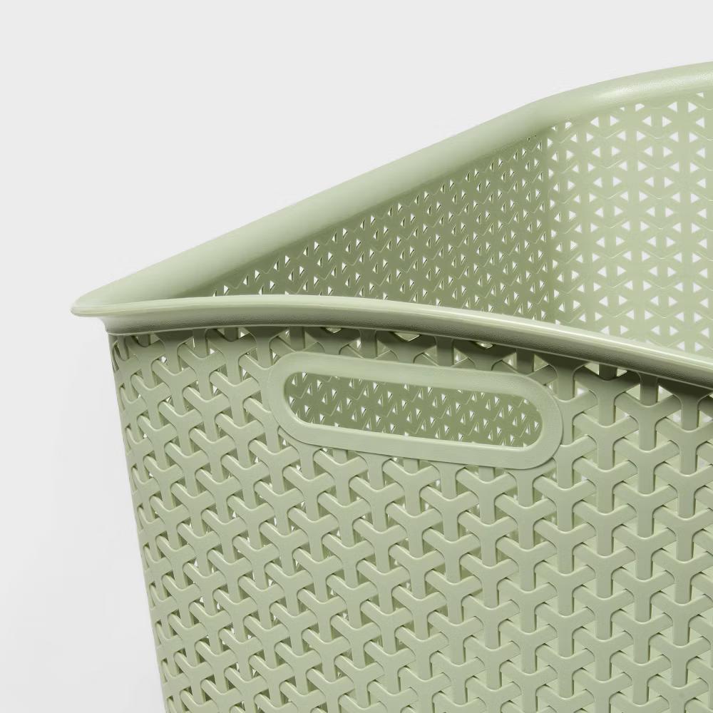 Y-Weave XL Curved Decorative Storage Basket - Image 25