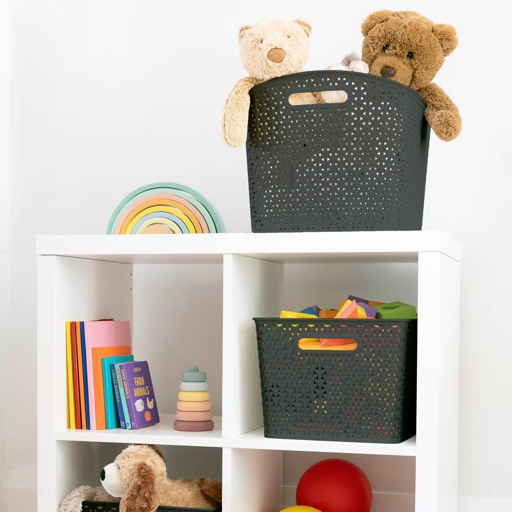 Y-Weave XL Curved Decorative Storage Basket - Image 6