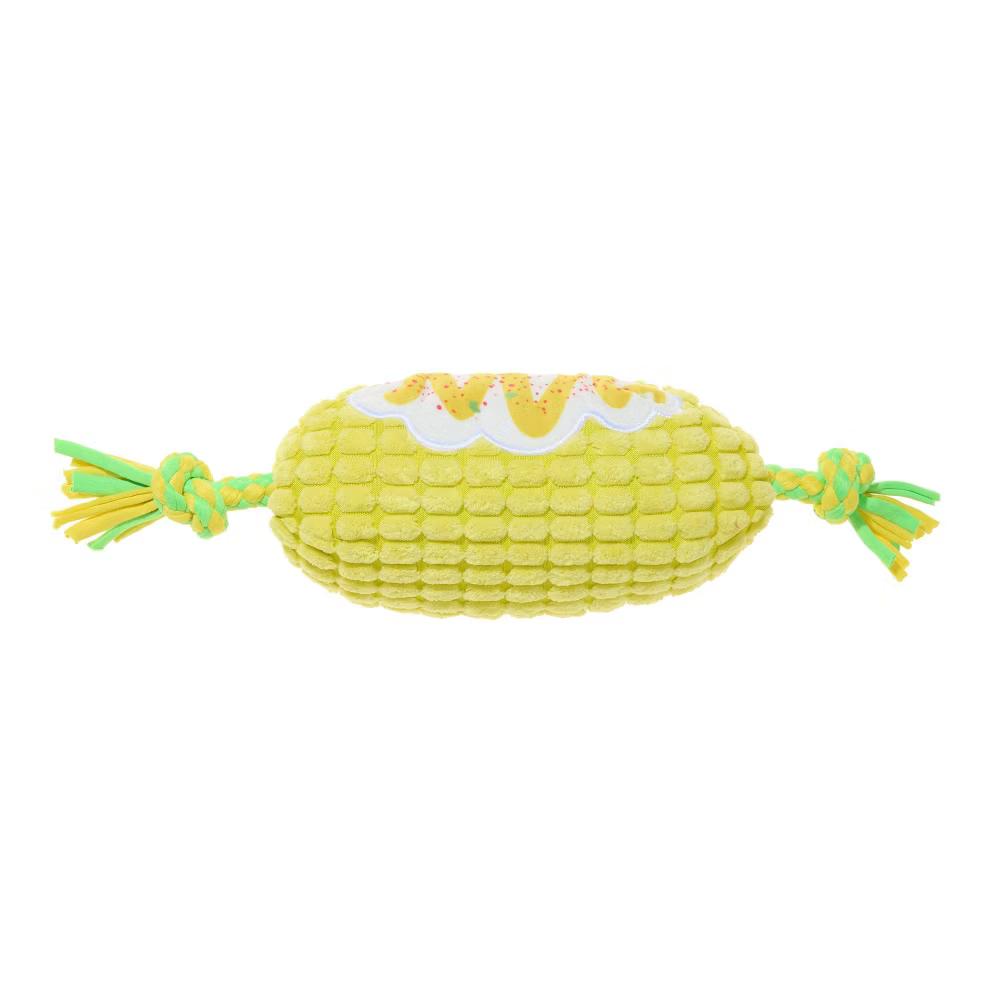Corn Dog Toy - Corn on the Tug: Medium Breed Size, 0.22 Pounds, Plush Pet Toy - Image 4