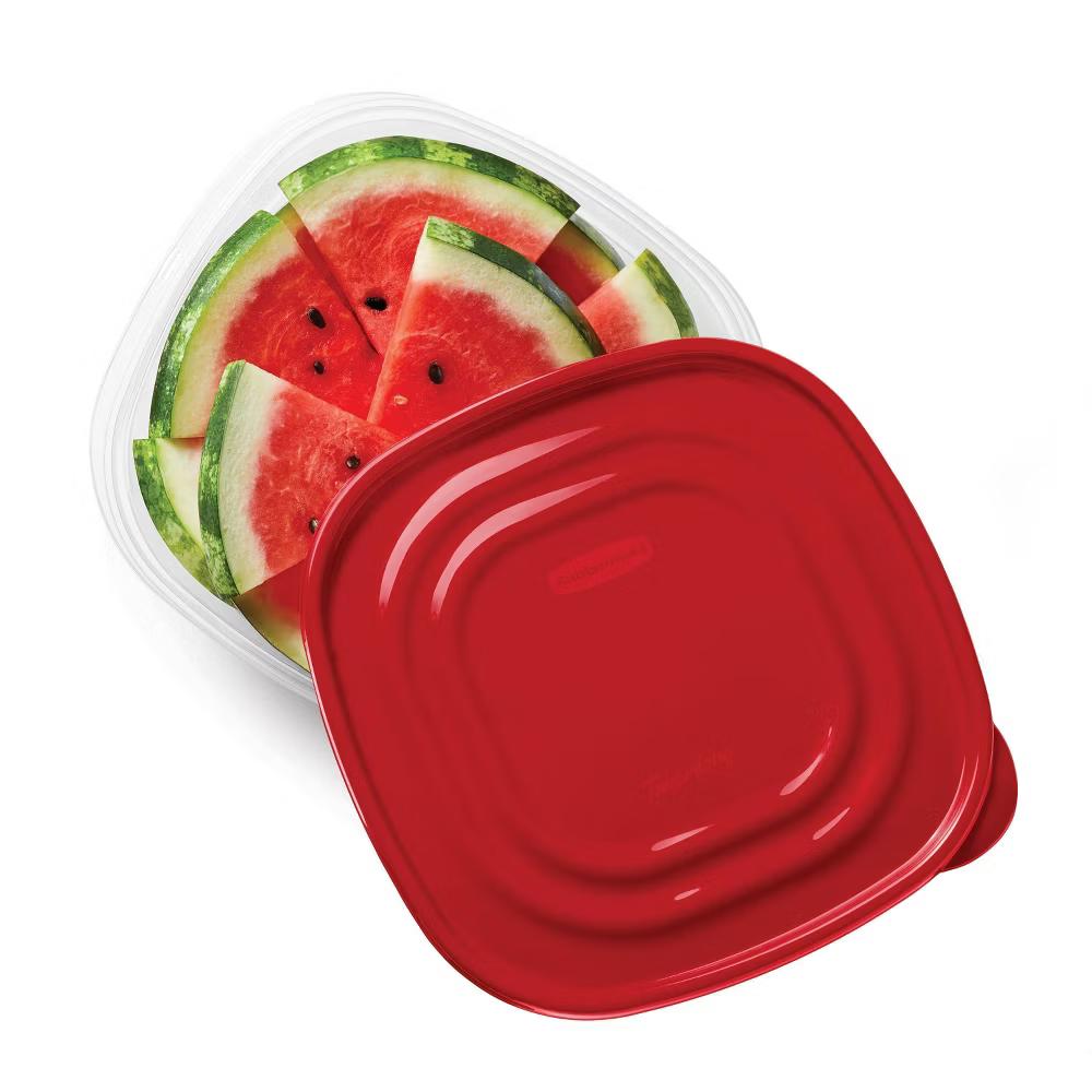 TakeAlong 11.7 Cup Plastic 2pk Large Square Food Storage Container Clear: Microwave & Freezer Safe - Image 5
