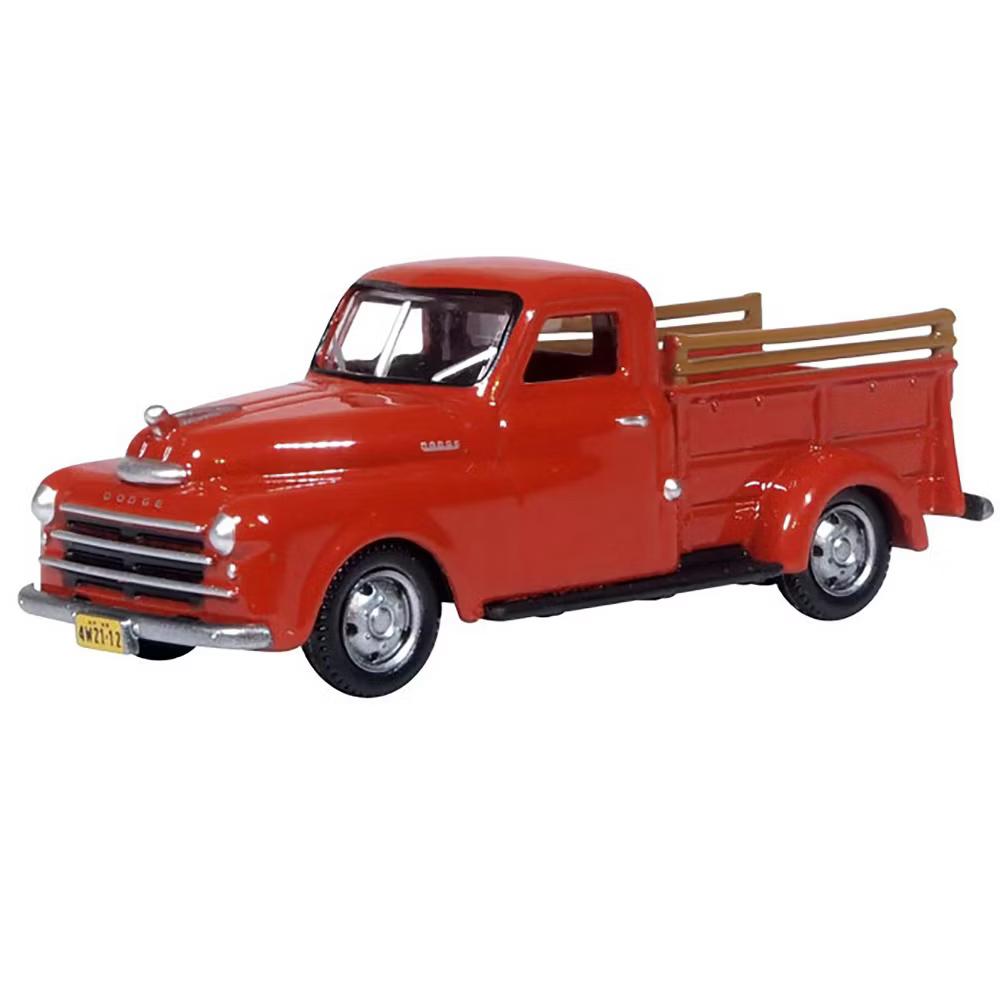 1948 Dodge B-1B Pickup Truck Red 1/87 (HO) Scale Diecast Model Car - Image 6