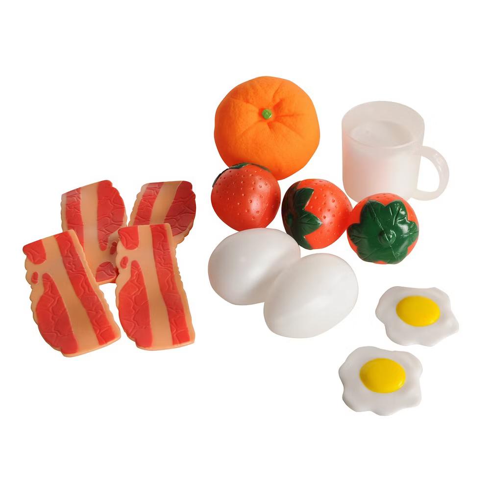 Life-size Pretend Play Breakfast Meal Set with 24 Pieces - Image 5