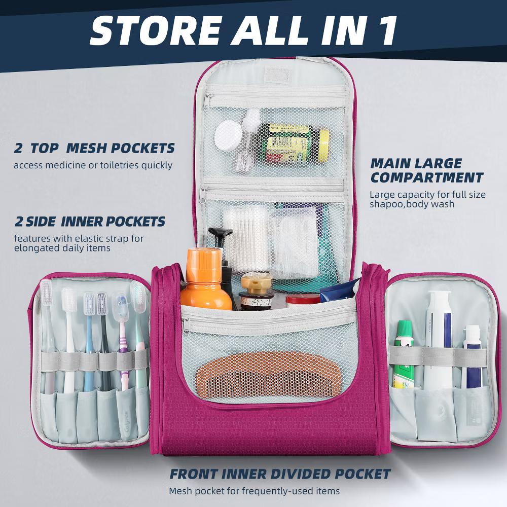 Large Capacity Toiletry Bag for Women and Men, Hanging Toiletry Organizer Cosmetics Makeup Bag - Image 36
