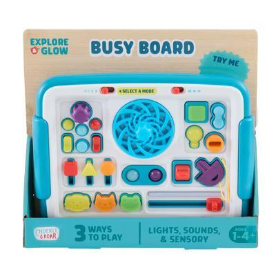 Explore & Glow Busy Board – Interactive Toddler Activity Board with Lights, Sounds, Switches and 3 Play Modes, Ages 1-4+ - Image 6