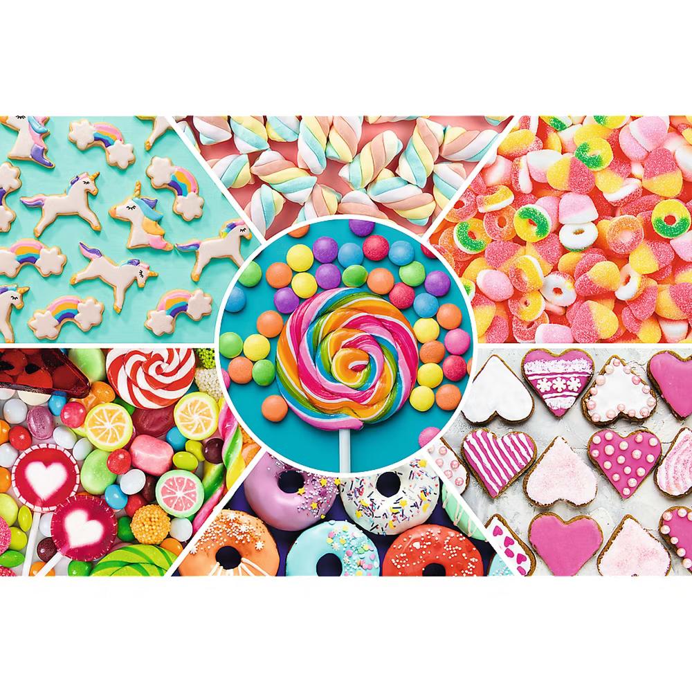 Red 300 Piece Kids Puzzle - Sweets - Image 3