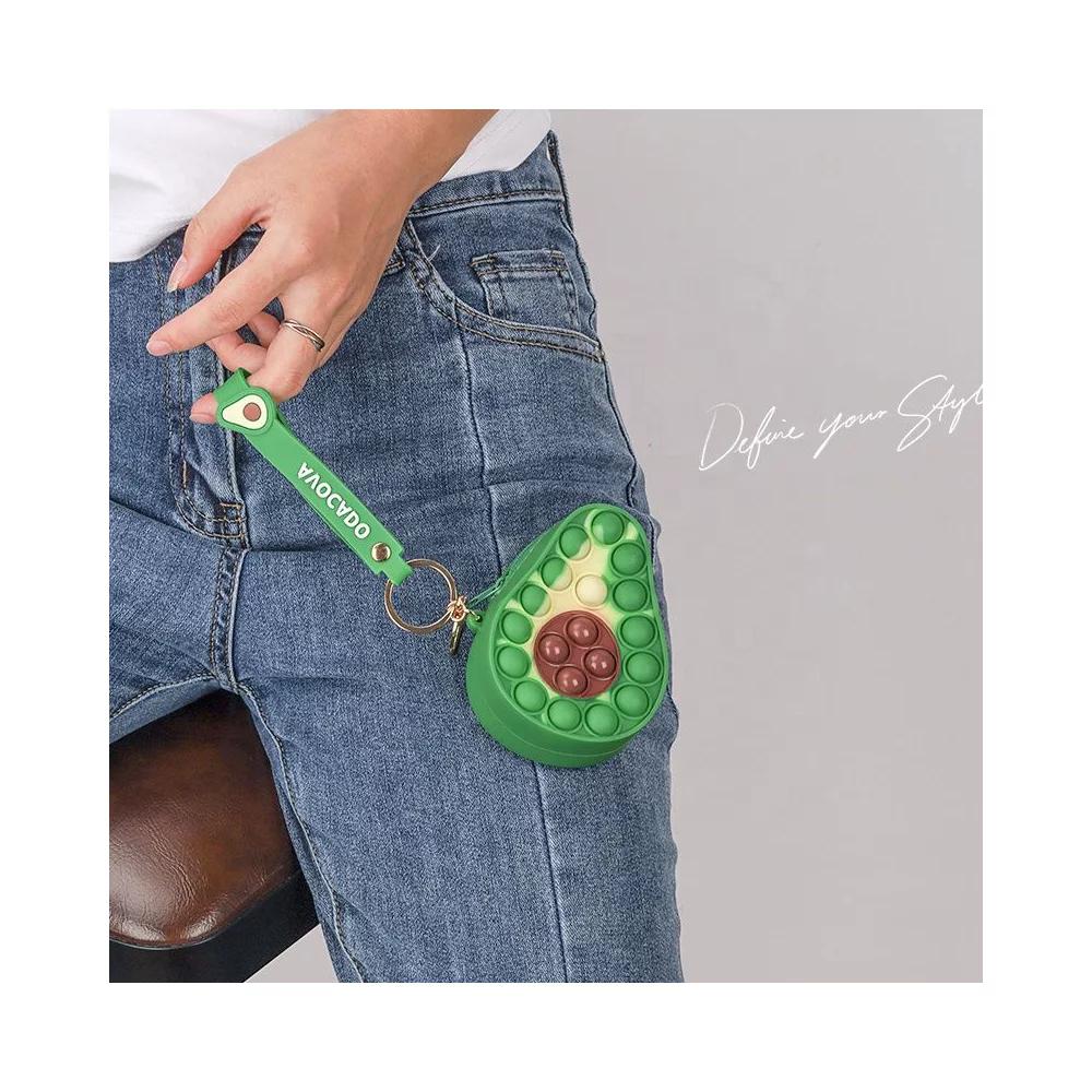 Link Bubble Popper Keychain Zipper Pouch Fidget Toy Pop Sensory Toy - Great Stocking Stuffer for Kids of All Ages - Image 2