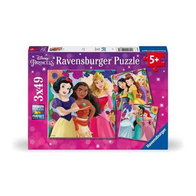 Princess Girl Power! Jigsaw Puzzle Set - 3x49pc: Kids Theme, Creative Thinking, Paperboard Material - Image 2