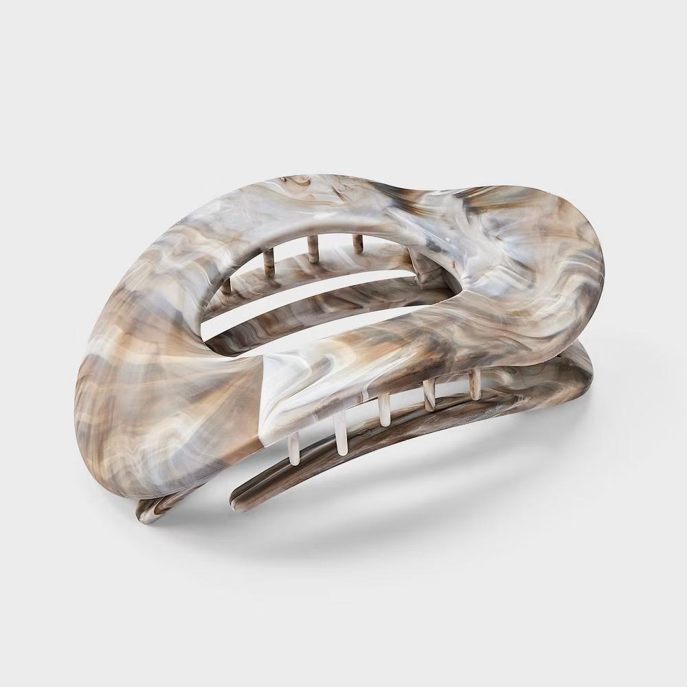 Marble Oval Shovel Hair Clip - Image 10