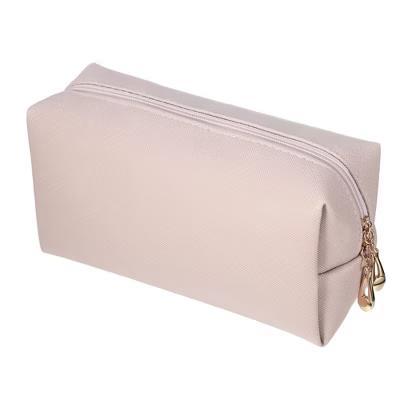 Small Portable Travel Cosmetic Bag Pink 6.69"x2.95"x3.54" 1 Pc