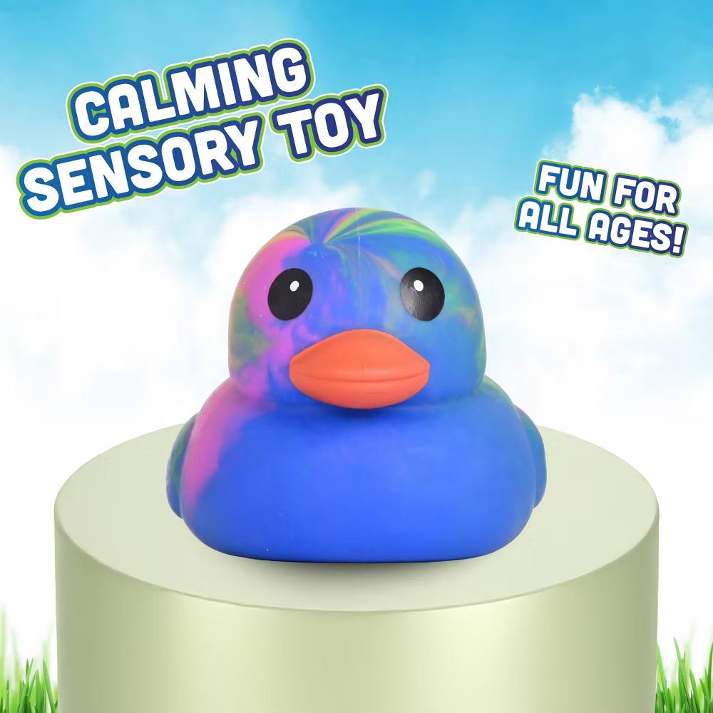 Jumbo Squeezy Ducks - Tie Dye Blue - Image 2