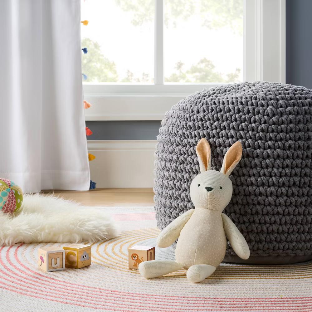 Plush Toy Easter Bunny Stuffed Animal - Cotton, 12" Depth, 0.154 lbs, Baby and Infant Theme - Image 2