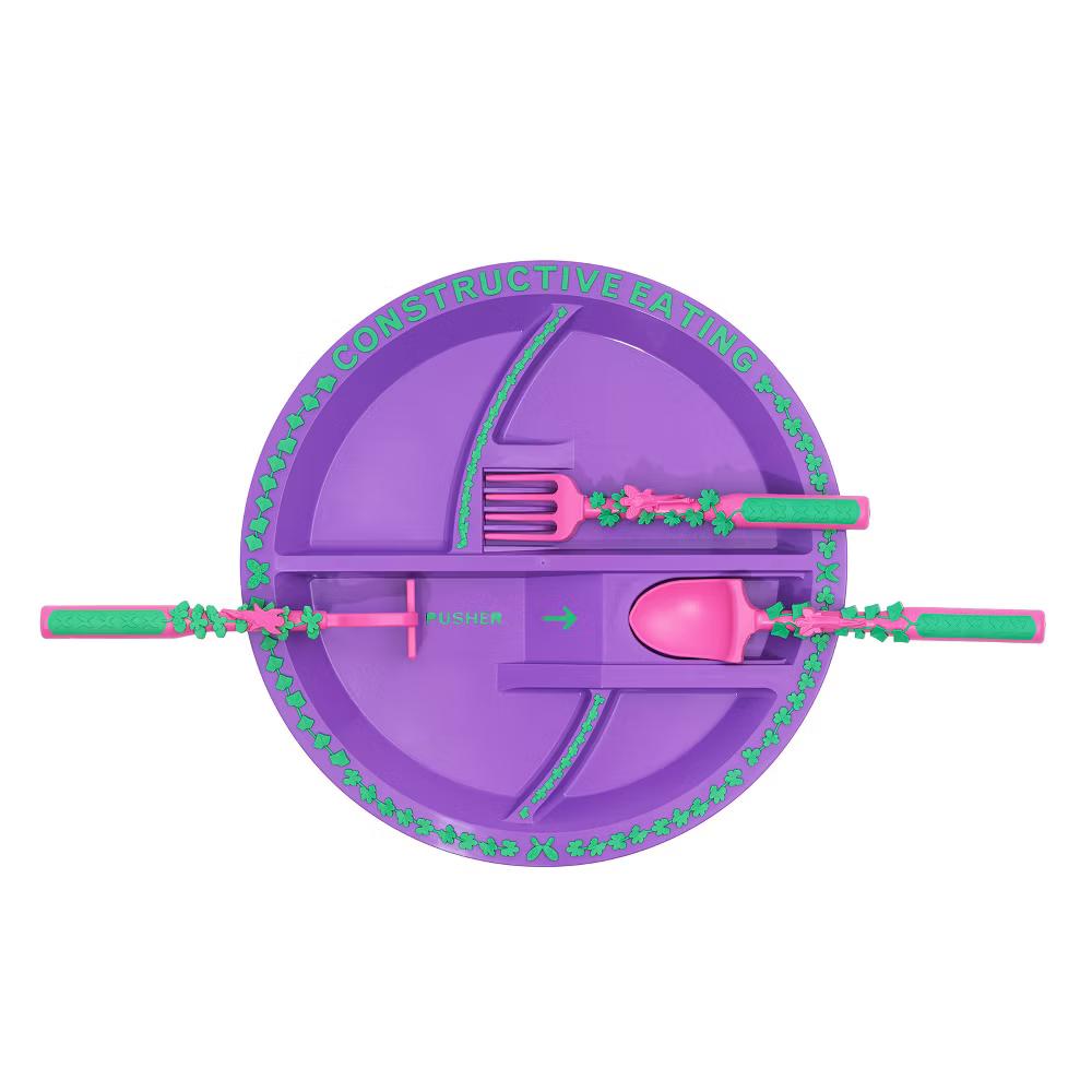 Constructive Eating Utensil and Divided Plate Set for Kids and Toddlers - Image 16