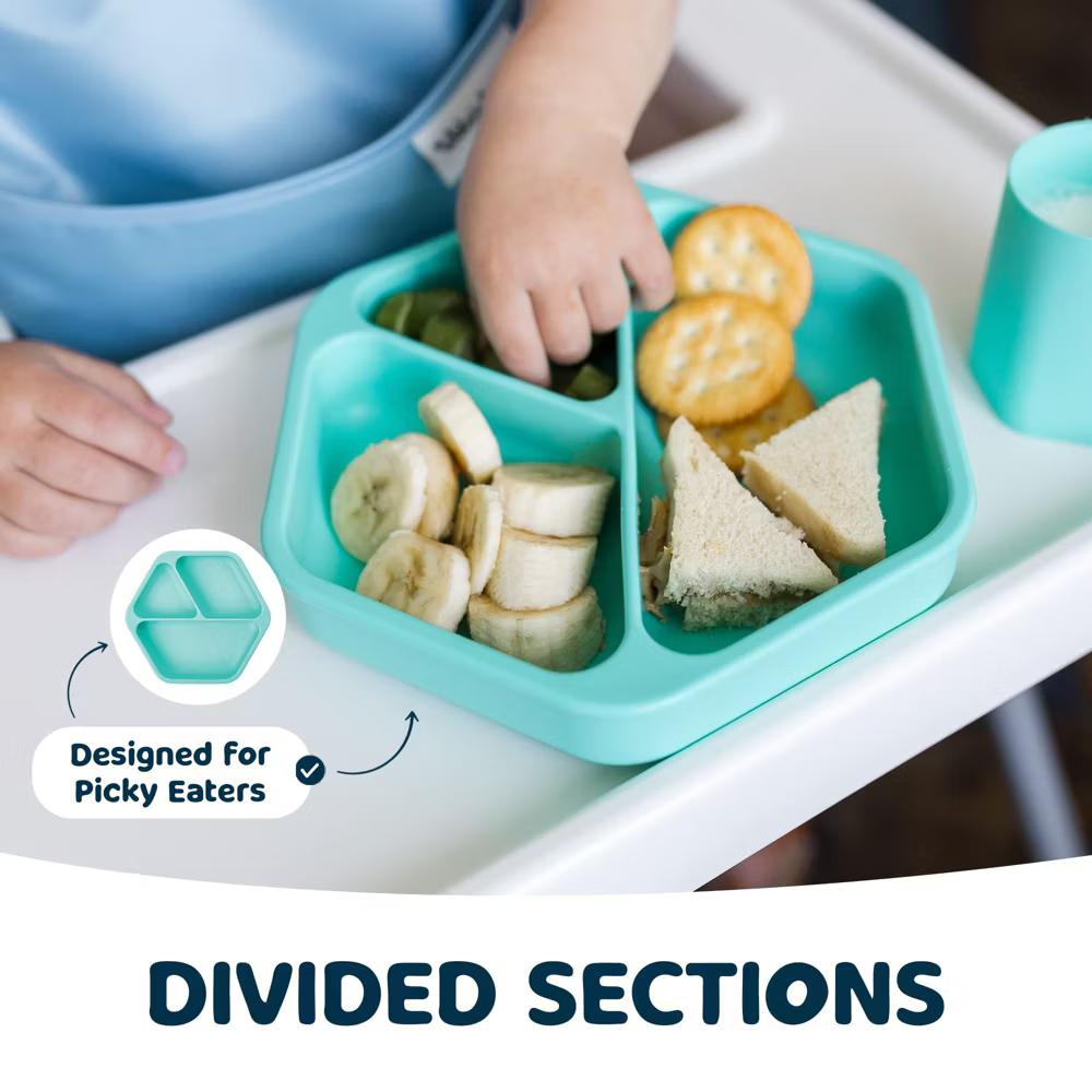 Silicone Suction Divided Plate Baby/Toddler Dish for Independent Eating - Image 47
