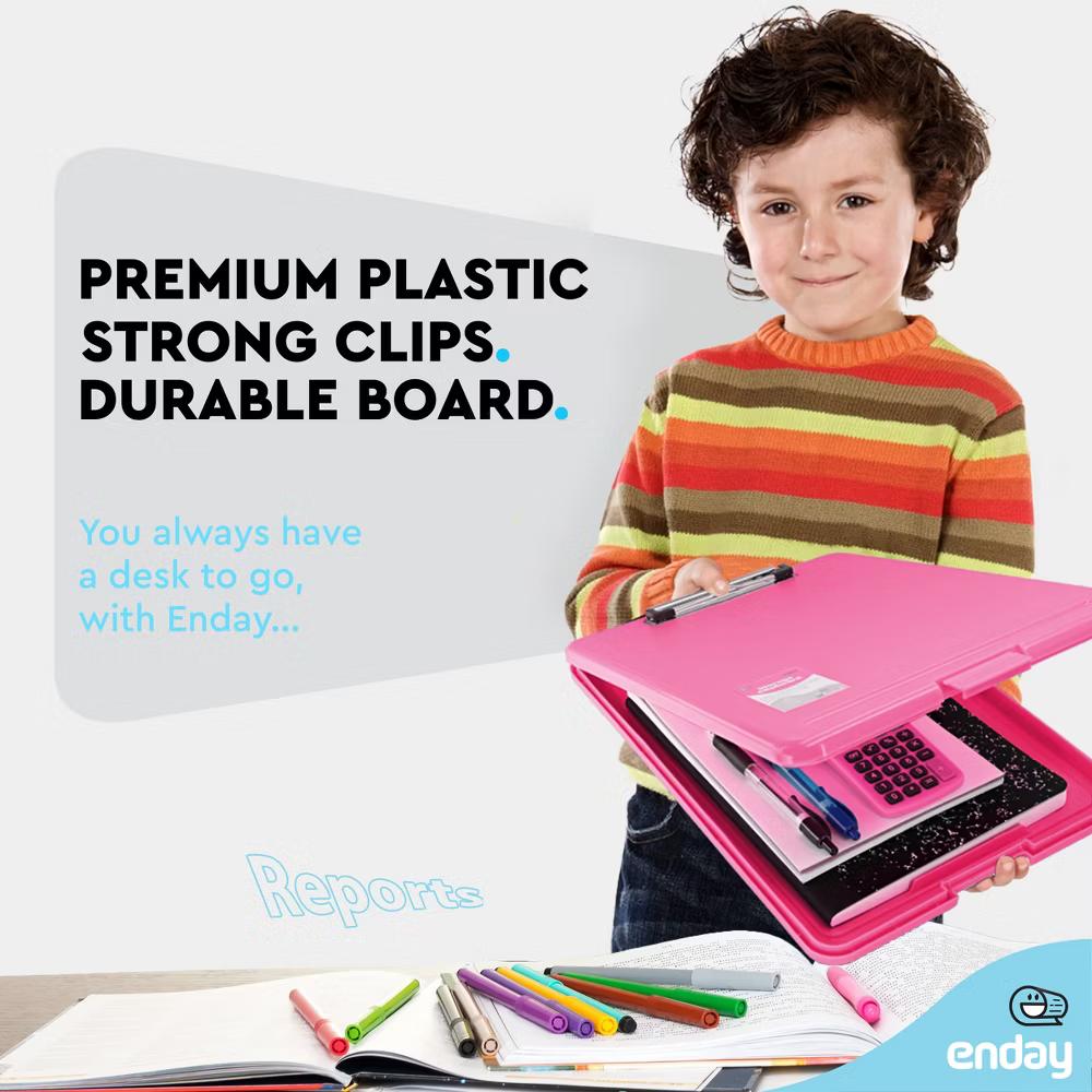 Clipboard with Storage, Letter Size Storage Clipboard with Compartments Case for Nurse Teachers Plastic Translucent Holds 100 Sheets - Image 27
