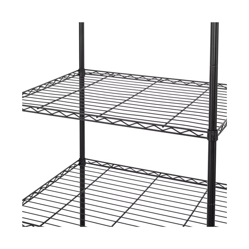 Seville Classics 4-Tier Storage Tote Bin Shelving Rack - Image 3