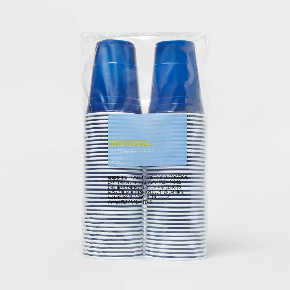 Disposable Blue Plastic Cups - 72ct/18oz - up & up™ - Image 3