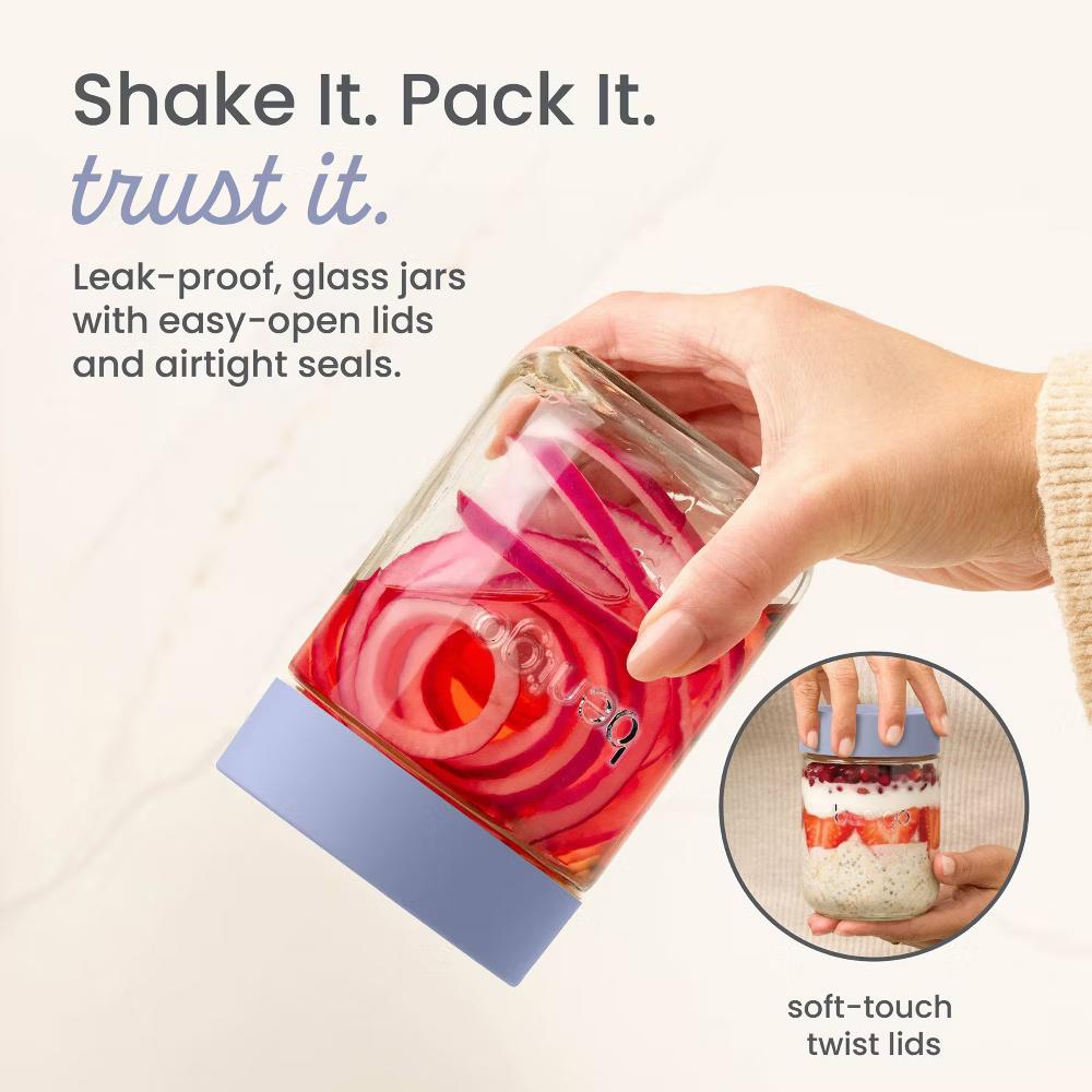 6pk 16oz Glass Food Jar - Image 2