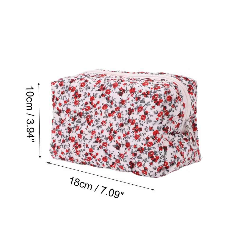 Women Portable Little Flower Pattern Makeup Bag 1 Pc - Image 22